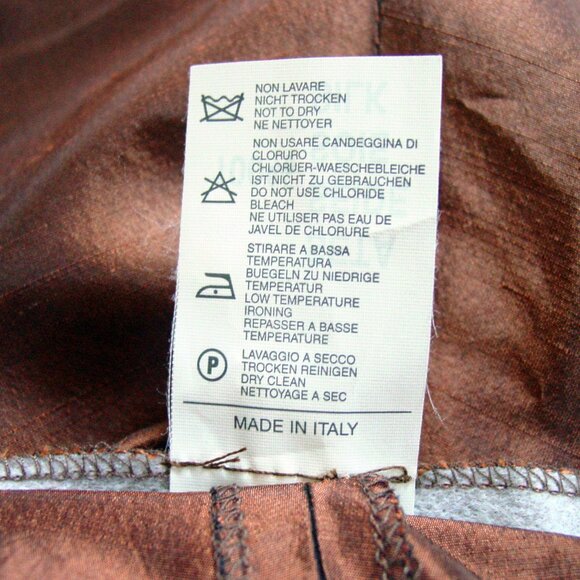 BLUMARINE 100% Silk Shantung Flat Front Cropped Pants Women's I 44/US 8 - ITALY - Picture 11 of 12